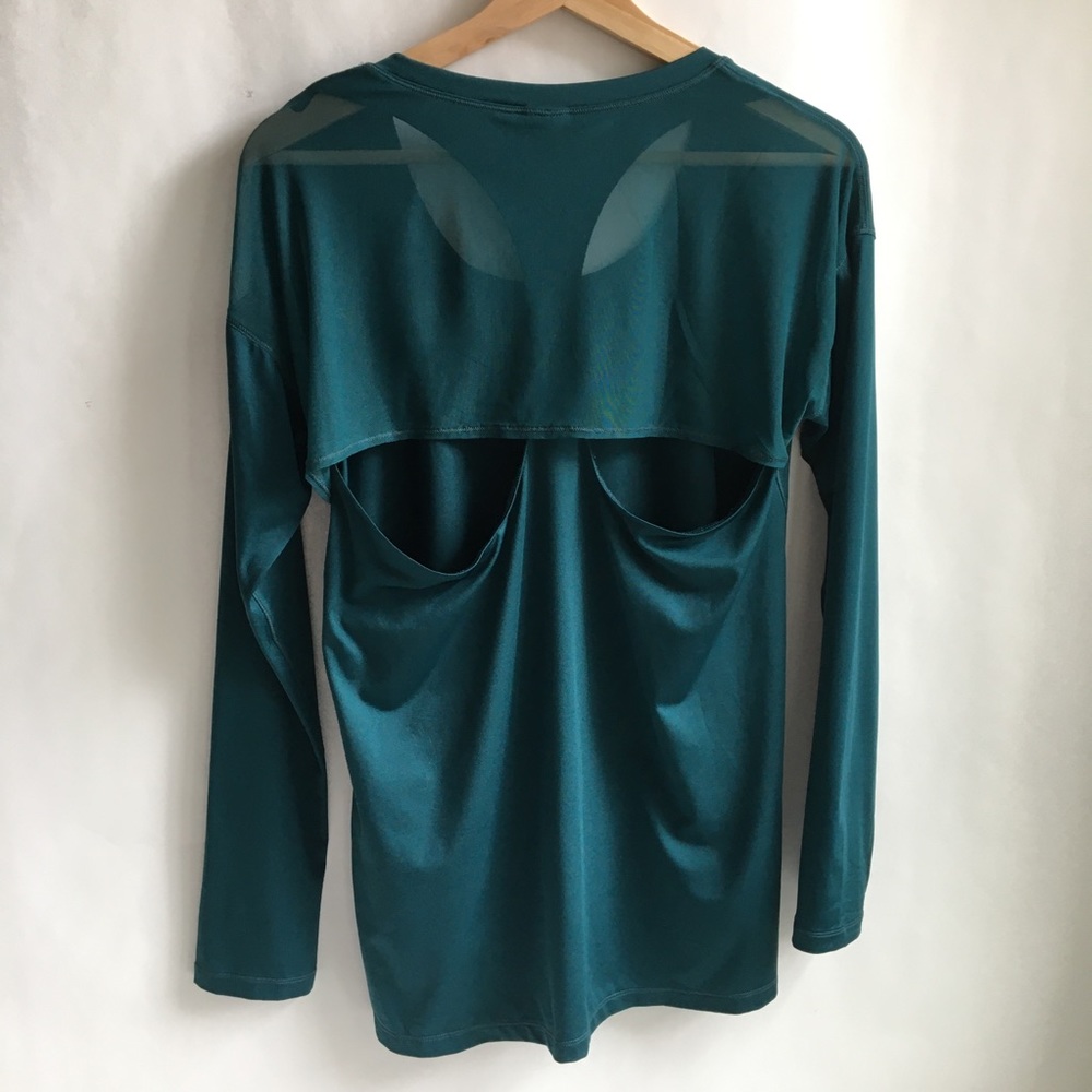 Calia Mesh Back Longsleeve Active Top Green Small - Picture 5 of 14